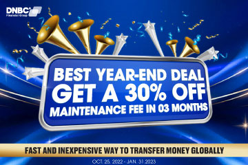THE BEST YEAR-END DEAL: (Expired) GET 30% OFF MAINTENANCE FEE BY OPENING A NEW ACCOUNT IN MINUTES